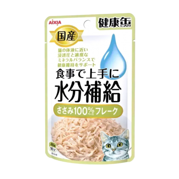 Aixia Kenko Pouch Water Supplement Chicken Fillet Flake 40g x 12